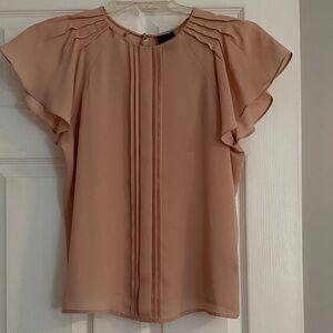 Worthington Women's Petite Blouse in Soft Pink Medium